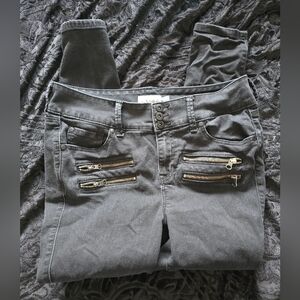 Torrid 12R Black Zipper Jegging Jeans